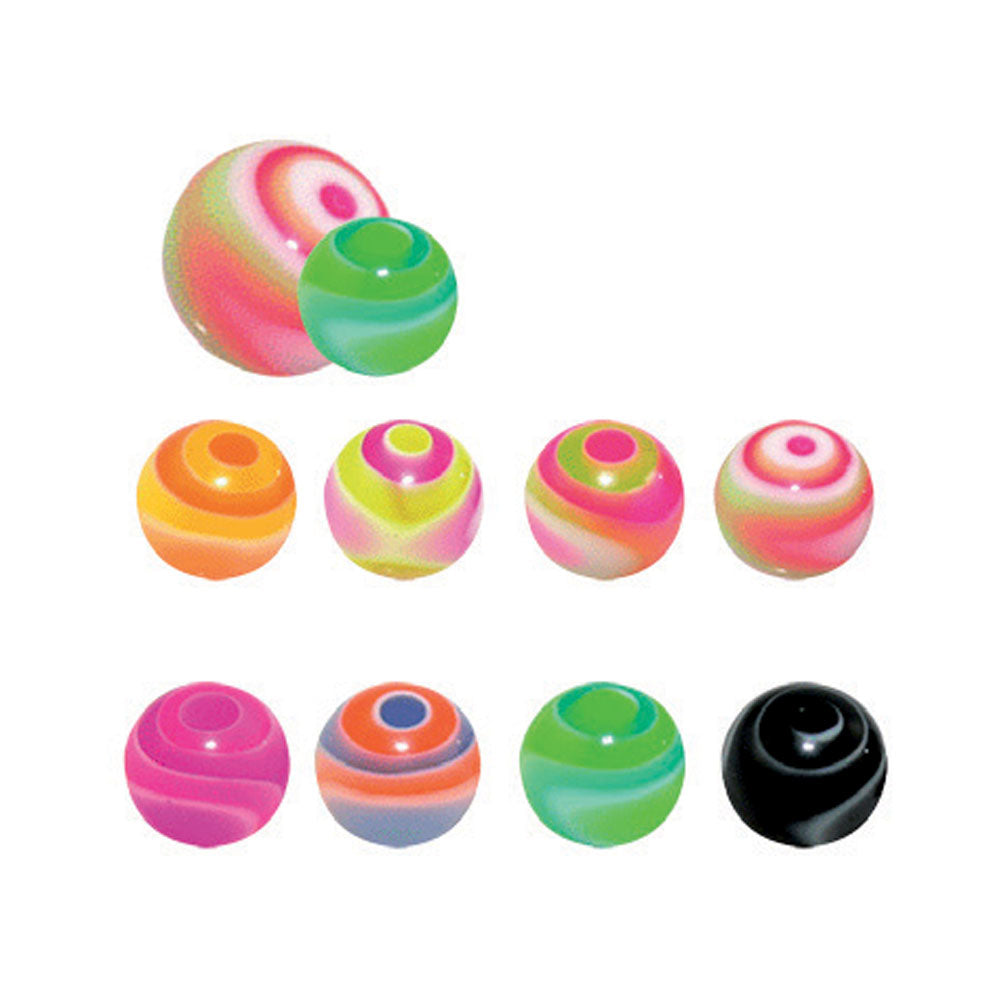 UV Multi Swirl Ball 1.6 x 5mm